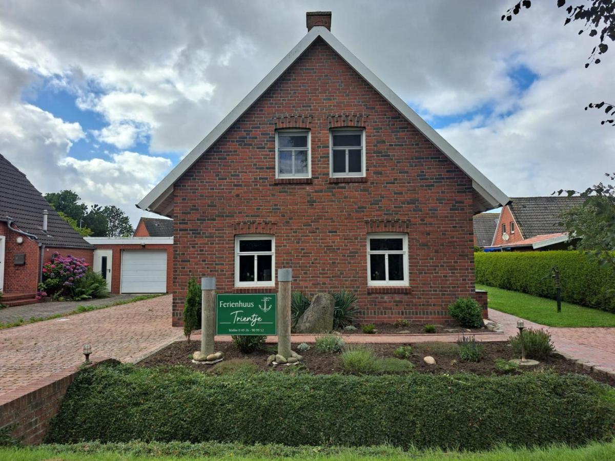 Tolles Ferienhaus In Pilsum - Ferienhaus Trientje - Mit Garten Und Ueberdachter Terrasse Экстерьер фото